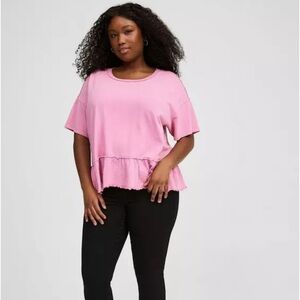 TORRID French Terry Crew Neck Sweatshirt Tee